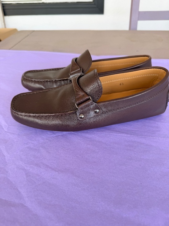 Tod\'s Brown Leather Men\'s Driving Loafers Size 6.5 main image 9